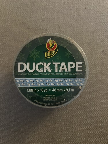 NEW Duck Brand Duct Tape, Snowmen, 1.88" W x 10 Yd - Picture 2 of 2