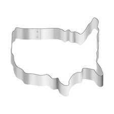 America US Map 4'' Cookie Cutter Patriotic United States Metal