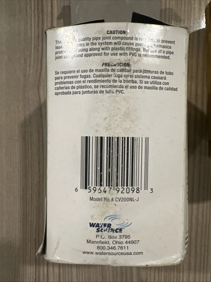 2" Brass Spring Check Valve Water Source Model  CV-200NL NEW Qty- 3 - Image 4 of 4