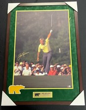 JACK NICKLAUS SIGNED 1986 Masters 38x26 Framed Canvas Photo BECKETT WITNESS COA