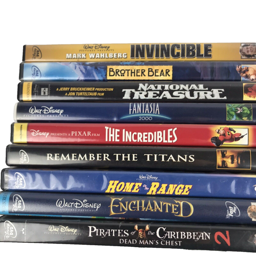 LOT OF 9 DISNEY DVDs Enchanted Pirates Incredibles Fantasia 2000 ++ - Picture 8 of 9