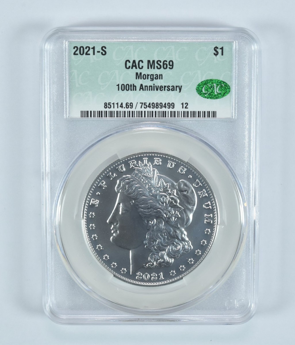 2021-S Morgan Silver Dollar 100th Anniversary MS69 CAC CACg | eBay 2021-S Morgan Silver Dollar 100th Anniversary MS69 CAC CACg | eBay