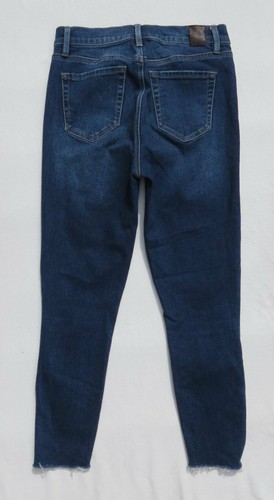 $112 LEVEL 99 Blue Stretch Denim Zip Hems High Rise ELLIE Skinny Jeans US 6 8 29 - Picture 2 of 6