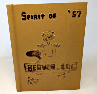 #ad Vintage 1957 Beaver Dam High School BDHS Wisconsin WI Class Beaver Log Yearbook $25.49