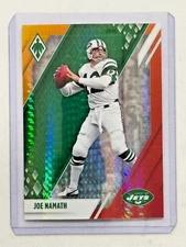 2021 Panini Phoenix Joe Namath Fire Burst #89 HOF New York Jets (A)