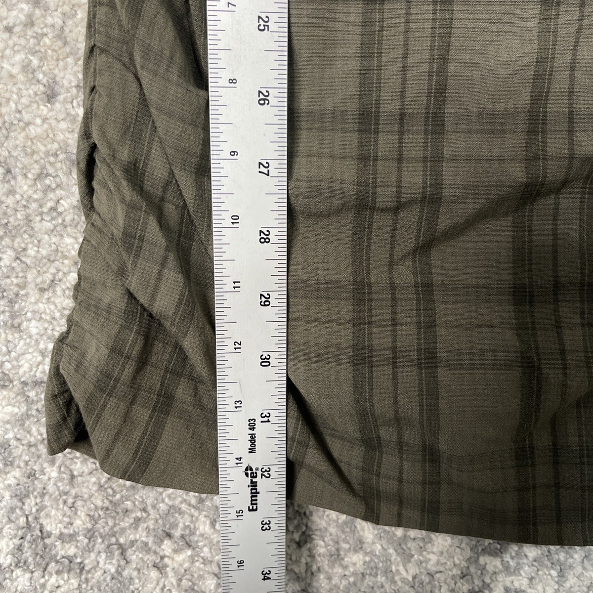 Zara Women's Mini Dress Green Plaid 3/4 Sleeve XS | eBay