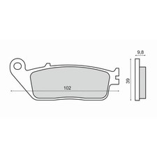 REAR BRAKE PADS VICTORY Vegas 8-Ball 2014 2015 RMS 225102640