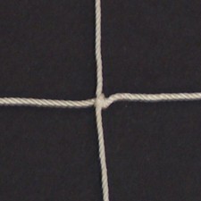 125' x 4' WHITE SQUARE NYLON SOCCER NETTING 4" 36 TWINE BREAK STRENGTH 350 LB