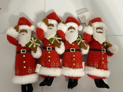 Target Wondershop Christmas Ornament Santa Claus Gift Felt NEW 2024 Lot Of 4