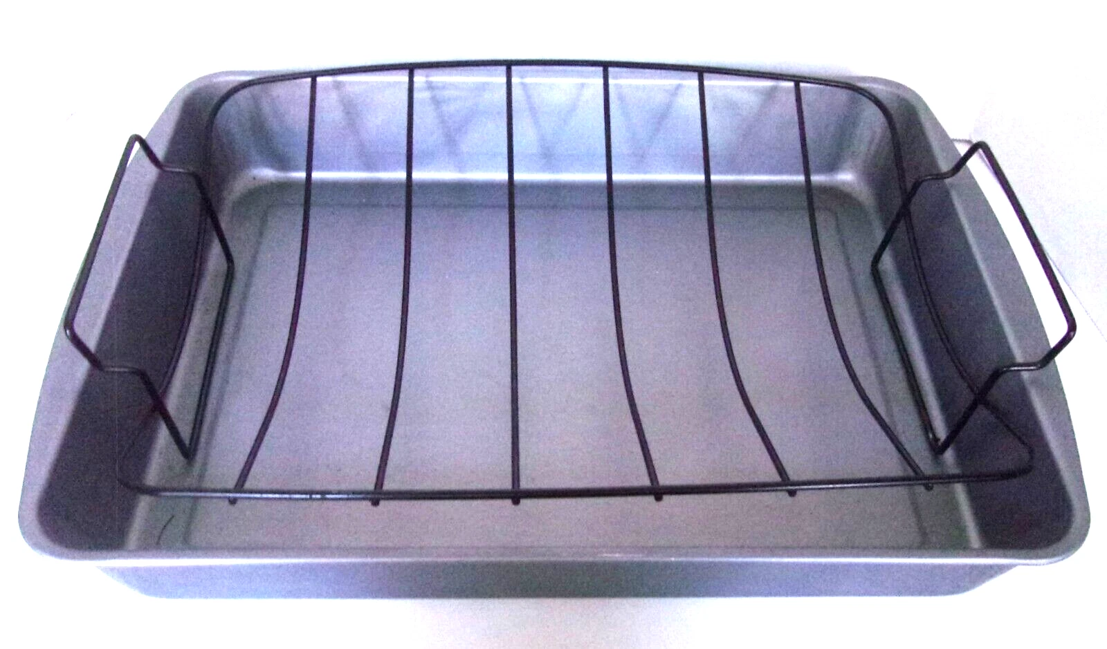 Non-Stick Large Turkey Roaster Pan with Rack 17" X 13" X 3.5" New