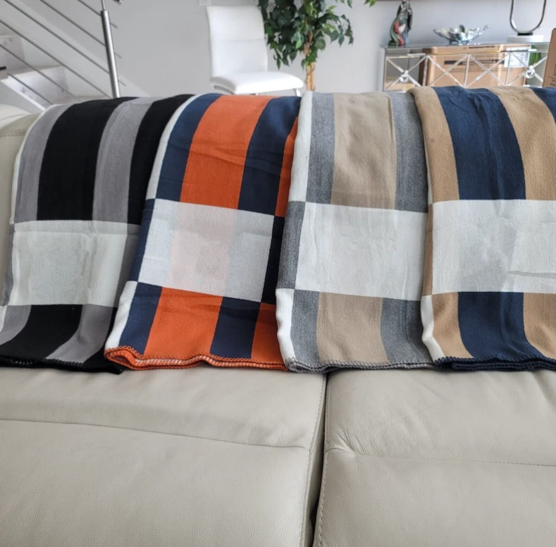 NEW Cashmere Monogram Home Decor Blankets & Throw Blankets Gifts Decor Blanket - Image 2 of 4