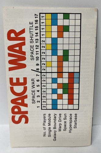 Space War (Atari 2600) Game W/ Box & Manual -tested - Picture 23 of 24