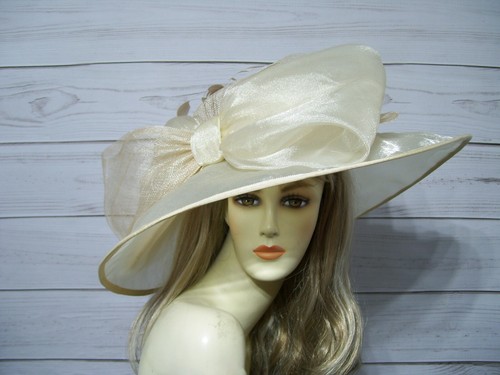 Champagne Kentucky Derby Hat, Wedding 