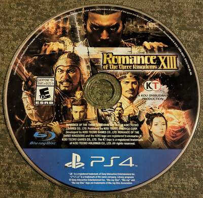 Romance of the Three Kingdoms XIII 13- Playstation 4 PS4 game - U.S Version