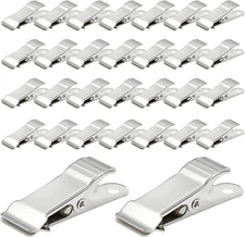30 Pcs Metal Alligator Clips, 1.58 Inch X 0.5 Inch Metal Mini Clamps, Mini Sprin