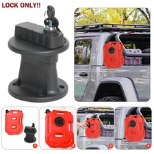 2.6 Gallon 10L Fuel Tank Pack Mounting Bracket Gas Container Can Lock SUV ATV