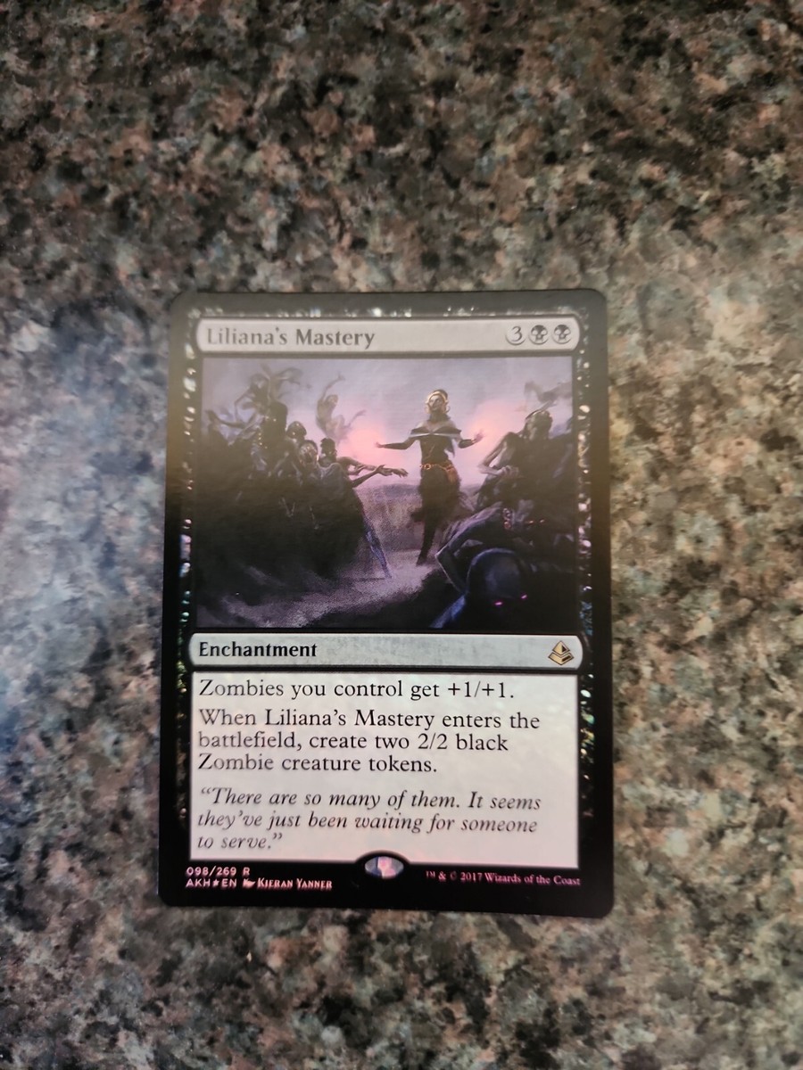 Liliana Death's Majesty 1x FOIL AKH MTG Amonkhet Mythic MINT black Liliana Death's Majesty 1x FOIL AKH MTG Amonkhet Mythic MINT black