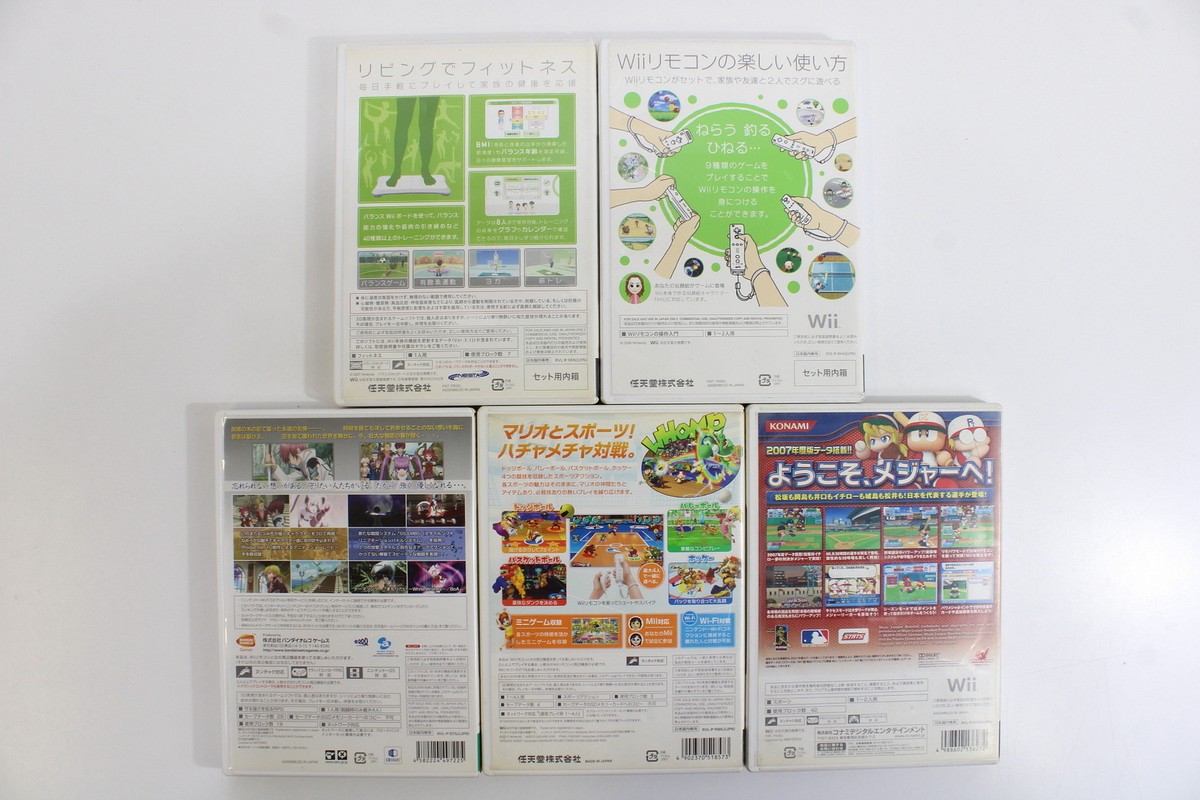 Lot 5 Nintendo Wii Games JAPAN REGION Mario Sports Mix Tales of