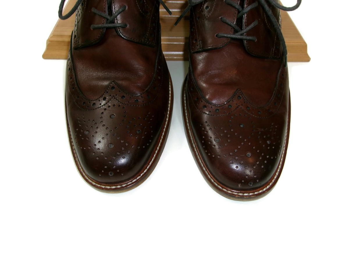 NWOT Joseph Abboud Tan Leather Wingtip Derby Dress Shoes Joseph Abboud Derby Shoes for Men | Mercari main image 2