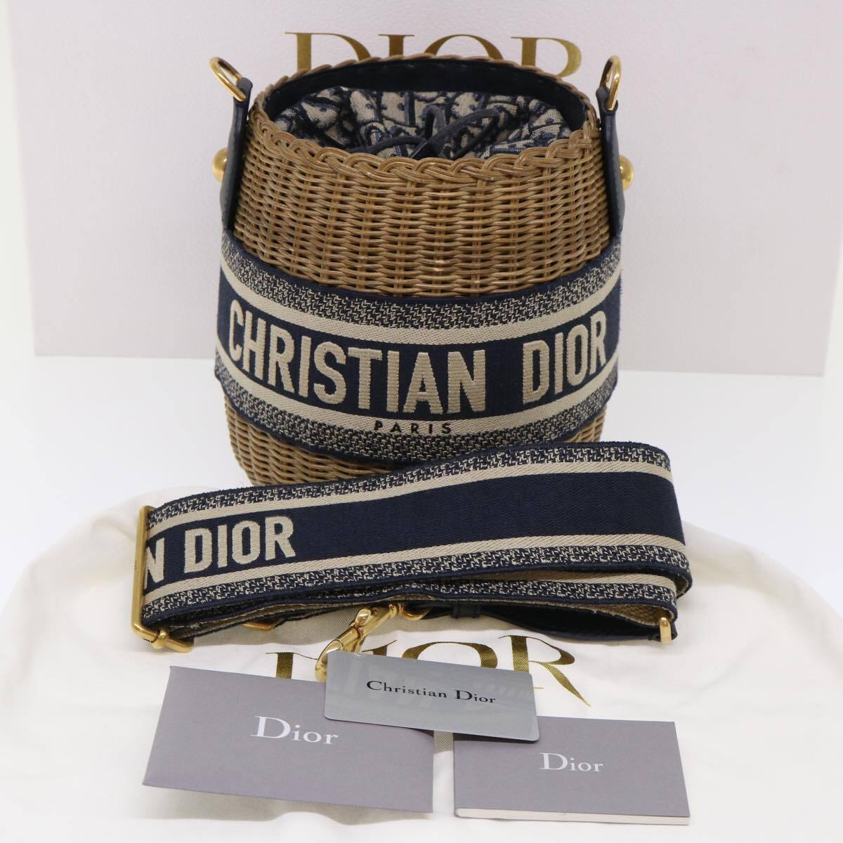 CHRISTIAN DIOR Basket Bag Trotter Canvas Shoulder… - image 11