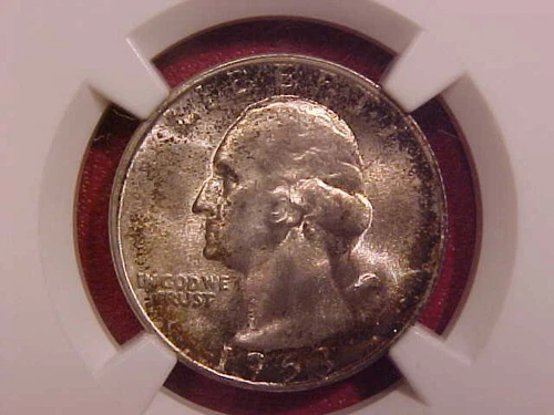 1953 S WASHINGTON QUARTER - FROM MINT SET - NGC MS 66+ - SEE PICS! - (G1672)