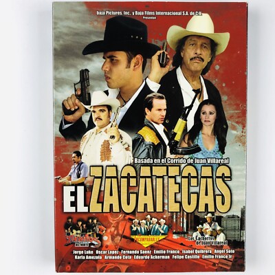  DVD EL ZACATECAS JORGE LUKE OSCAR LOPEZ LOS CACHORROS DE JUAN VILLAREAL TIRANOS