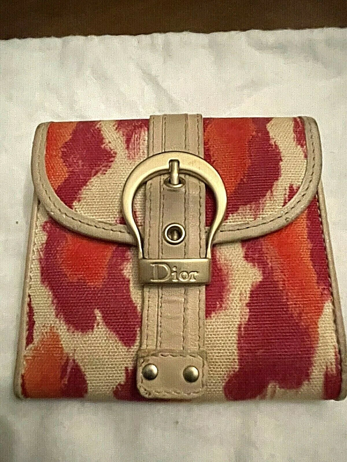PORTE CARTES PLIANTES FEMMES CHRISTIAN DIOR D'OCCASION MULTICOLORES PORTE CARTES PORTEFEUILLE 