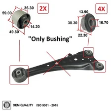 Rear Control Lateral Arm Bushing Set 6 Bushing For Toyota Rav4 2013-2018