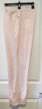 Gloria Vanderbilt Amanda Women's Jeans Size 14 Straight Leg Light Pink