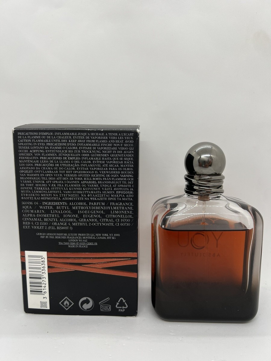香水(男性用) Stronger With You Absolutely 100ml Emporio Armani Stronger With You Absolutely Parfum 100ml/3.4