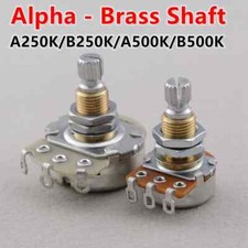 Brass shaft potentiometer for electric guitar bass A250K/B250K/A500K/B500K