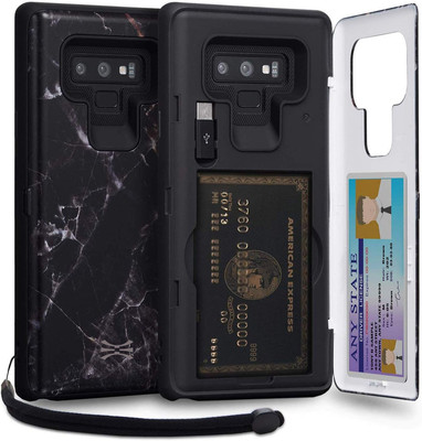 CX PRO Marble Case for Galaxy Note 9 with Card Holder and Kickstand