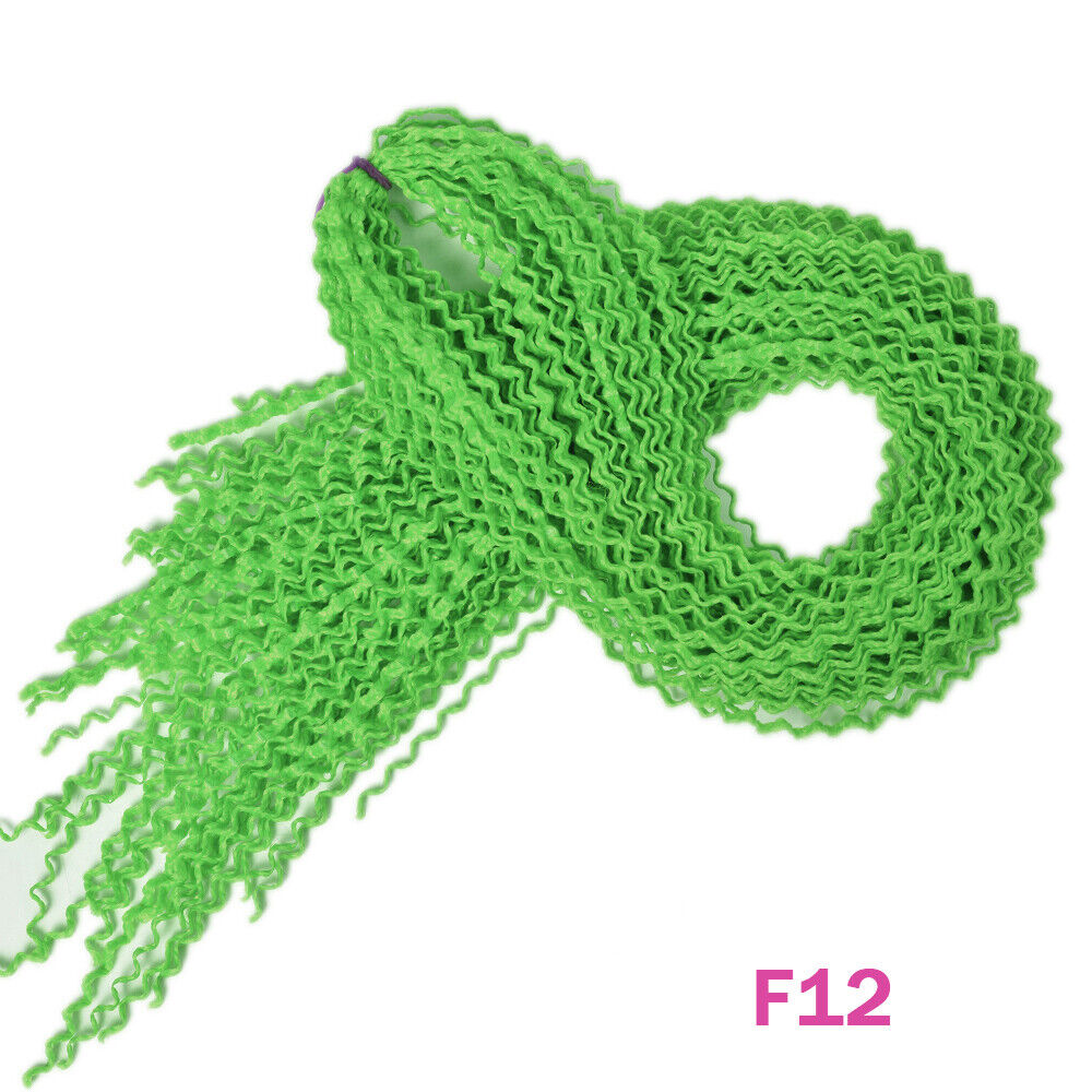 28" Long Wavy Micro Box Braids Crochet Twist Braiding Hair Extensions Synthetic - Picture 41 of 41