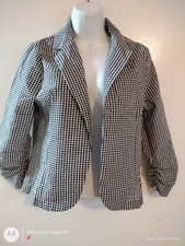 Have Womens Black Blazer Open Front Top Med