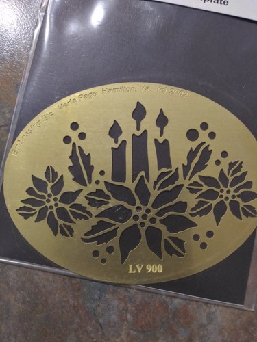 Embossing Template stencil Embossing Etc. Verla Page 2002 candles flowers - Picture 2 of 4