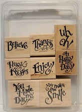 Stampin' Up Every Day Expressions Set Of 8 Vintage 1997
