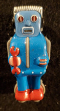 Classic TIN ROBOT - 2.25" Blue Meiji Kitahara Collection / TK Toys (KR)