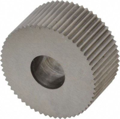 3/4'' Diameter HSS Straight Knurl Wheel, 90� Tooth Angle, Circular Pitch, 25 TPI