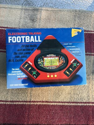 Electronic Talking Football By VTech Handheld Video Game. 1986 Tested & Working.