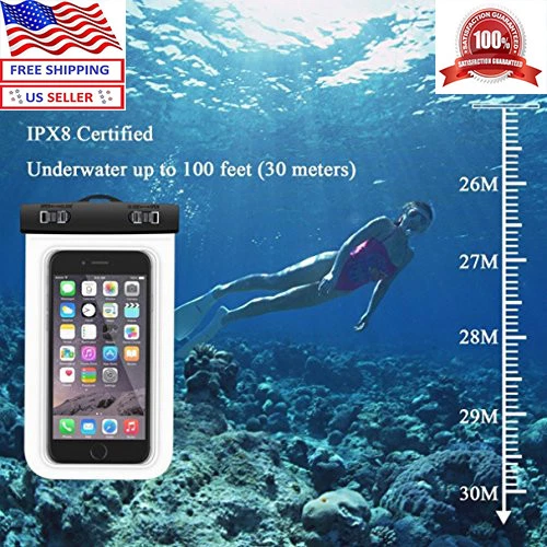 Universal Waterproof Case 2 Pack Dry Bag/Pouch Clear Sensitive PVC Touch Screen - Image 2 of 4