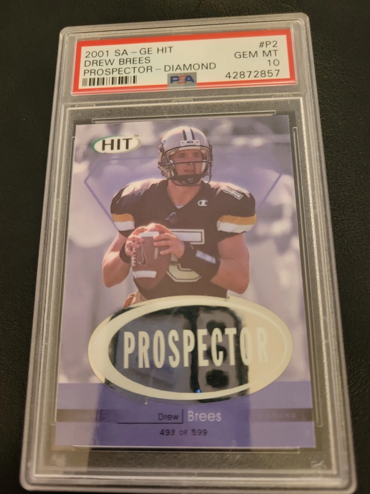 Drew Brees SA-GE Hit Prospector #P2 Diamond
