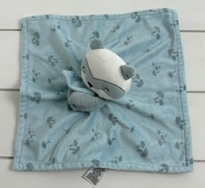 MODERN MOMENTS Gerber Baby Lovey Raccoon Security Plush Blue White Mushrooms