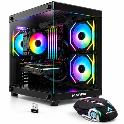 Gaming PC GT 730 RGB Computer Intel Core i5 16GB RAM 720GB SSD WiFi Windows 11 - Bild 1 von 4
