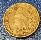 1863 Indian Head Cent