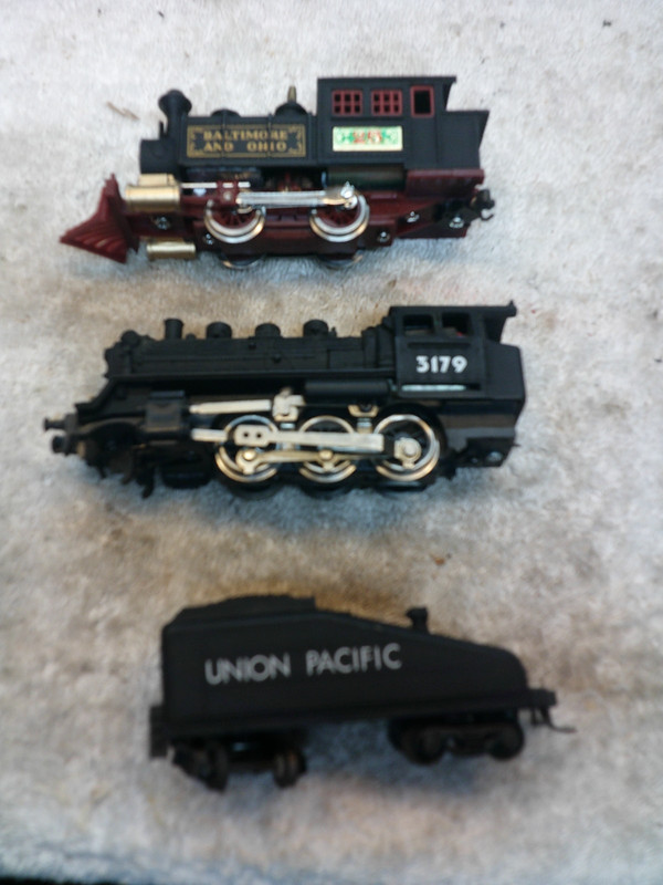 h/o scale playart u/p 3179 2-6-0 & tender lifelike B&O steam 0-4-0