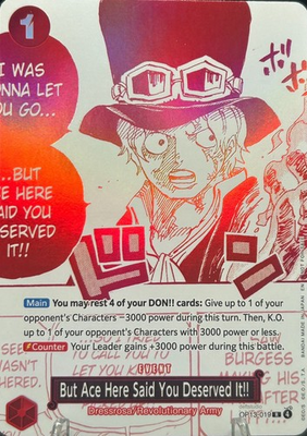 #ad #ad • But Ace Said You Deserved It • OP13 019 R 3rd Anniversary Treasure Campaign $2.99