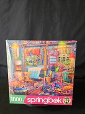 Springbok Puzzles 'Weavers Cottage" 1000 Piece Jigsaw Puzzle Factory Sealed 