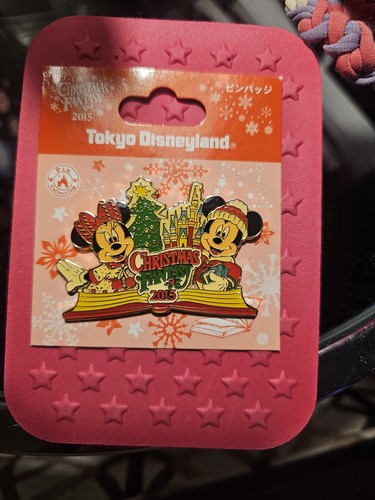 Tokyo Disney Resort Pin TDL Christmas Fantasy 2015 Mickey Minnie
