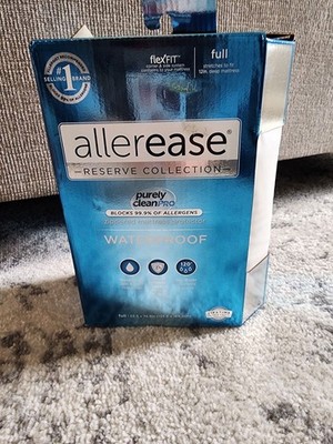 NEW AllerEase Waterproof Mattress Protector Stain Protection Full Size Allergen