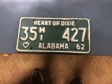 alabama license plate 1962-pickup